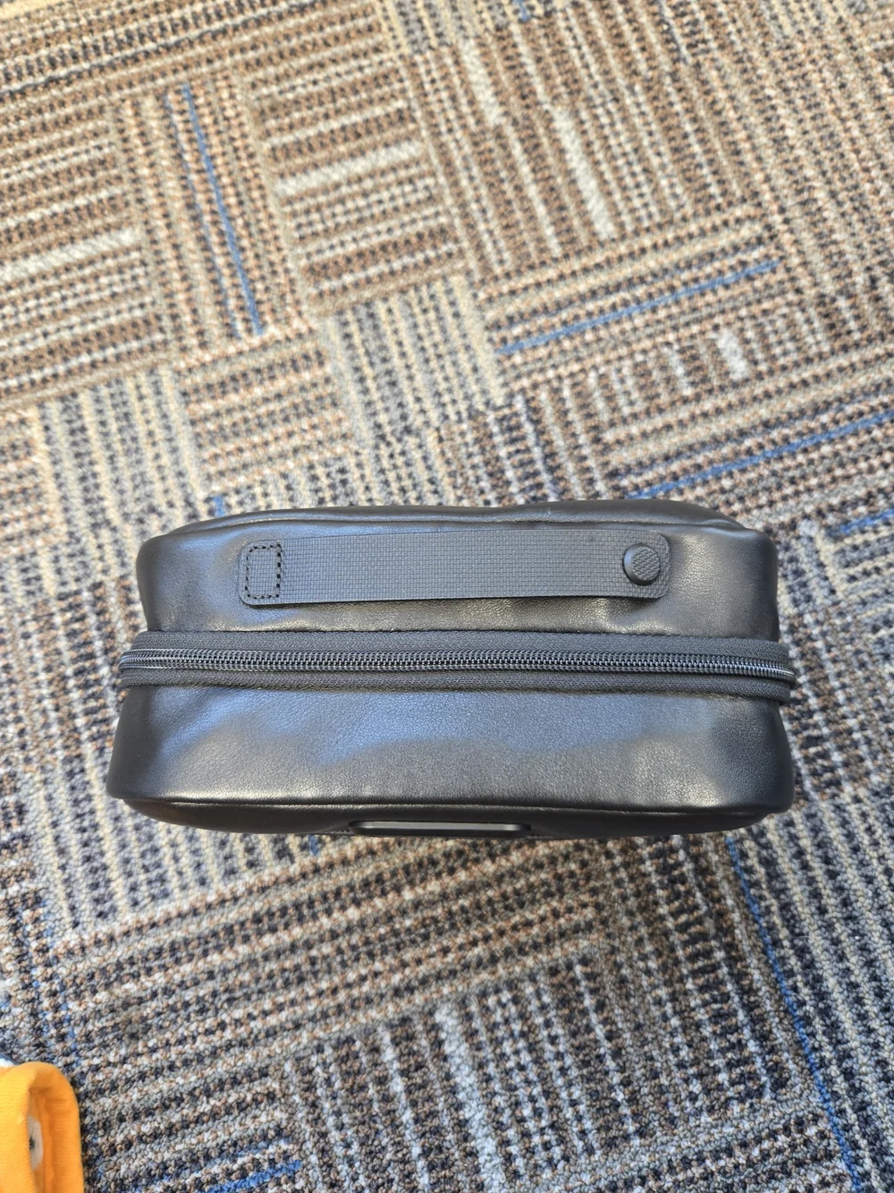 Tumi Black Leather Toiletry Case